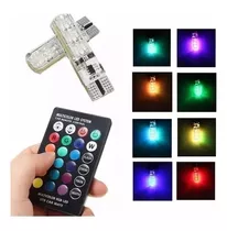 Ampolleta Led T10 Cola De Pescado Control Remoto Multicolor