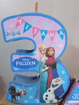 Piñata Frozen Selfie Chupetera Cotillón Nombre Personalizad 