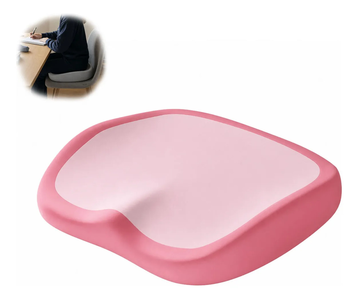Cojín Ergonómico Memory Foam Para Silla Oficina Pink