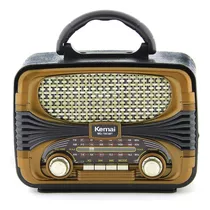 Radio Portatil Mini Retro Vintage Usb Sd Mp3 Color Índigo