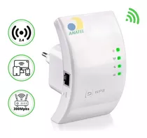 Replicador Wifi Sinal Wireless Amplificador Extensor Potente Cor Branco Voltagem Bivolt