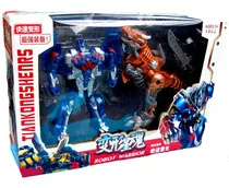 2 Transformer Optimus Prime Dinosaurio Grimlock Juguete Niño