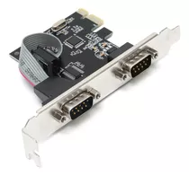 Tarjeta De Expansión Serial De 2 Puertos Pcie Rs232, Chip Wc