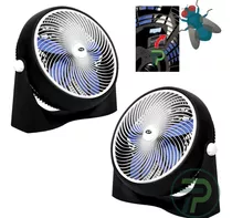 2 Turbos Ventiladores 2 En 1 Piso Y Pared Gran Potencia 120w