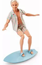 Ken Surfista Con Tabla De La Película Barbie.