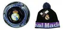 Real Madrid Club Futbol Balon Oficial Beanie Combo -04