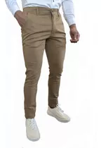 Pantalón Chino Vestir Sport Chupín Talle Especial 