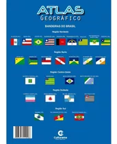 Livro Atlas Geográfico - Bandeiras E Mapas Do Brasil E Mundo
