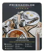 Set Dibujo Carboncillo Prismacolor 25 Piezas