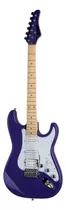 Guitarra Eléctrica Kramer Original Collection Vt-211s Focus De Caoba Purple Brillante Con Diapasón De Arce