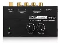 Ultra-compact Phono Preamp Pp500 Controles De Nível E Volume