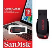 Pen Drive 16gb Cruzer Blade Sandisk Usb 2.0 Orig Lacrado Nfe