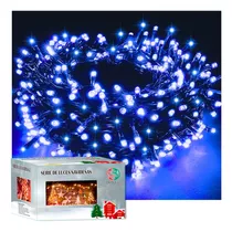 Luces Navideñas Serie Navideña 500leds 8m Brilloso Foco V3 Color De Las Luces Azul