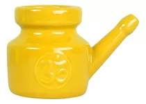 Limpiador De Nariz Neti Pot De Cerámica De 350 Ml, Amarillo