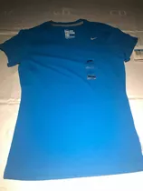 Amf44 Franela Nike Azul Dri Fit Para Dama Talla M Original