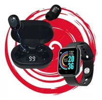 Kit Relogio Inteligente Smartwatch +fone S/fio 5.0  Com Nfe