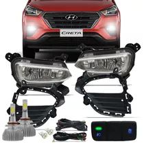 Kit Farol Neblina Creta 2017 2018 Bot Mod Orig+ Super Led 6k