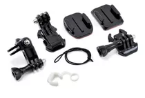 Kit Soporte Accesorios Moto Casco Bici Vstarcam Para Gopro Color Negro