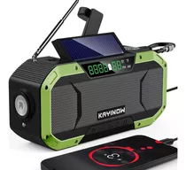 Radio Meteorológica De Emergencia Noaa 5000mah Con Altavoz B