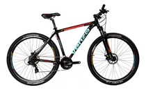 Mountain Bike Venzo Skyline R29 L 21v Frenos De Disco Hidráulico Cambios Shimano Tourney Tx Color Negro/celeste/rojo  