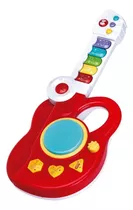 Brinquedo Guitarrinha 3 Em 1 Infantil Piano E Bateria C/som