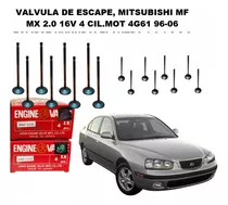 Valvula De Escape Mitsubishi Mf Mx 2.0 16v 4 Cil.mot 4g61 96
