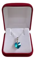 Cadena De Plata Y Corazón Titanic Regalo Mujer Swarovski