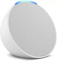 Amazon Echo Pop C2h4r9 Con Asistente Virtual Alexa, Pantalla Integrada De 8  Color Glacier White 110v/220v