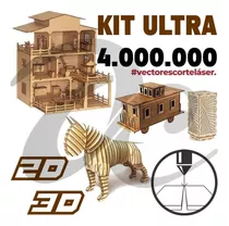 Super Pack Todo Vectores 4.000.000 Corte Laser Cnc Router 