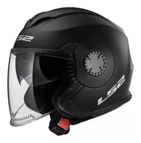 Casco Abierto Moto Ls2 570 Verso Negro Mate Doble Visor Tamaño Del Casco Xl