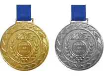 Kit C/40 Medalhas De Ouro + 40 Medalhas De Prata M43 Crespar