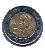 Moneda  Cinco Conmemorativa Luis Cabrera  Revolución   34