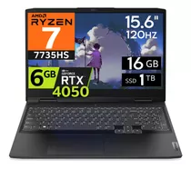 Lenovo Ideapad Gaming 3 Ryzen 7-7735hs 16gb 1tb Rtx4050 15.6