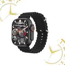 Relógio Smartwatch U9 Ultra Series 9 W69 Geração2024 Nfc Gps Cor Da Pulseira Preto