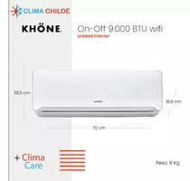Climatizador Split Khöne On-off Wifi 9.000 Btu/h Frio/calor