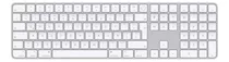 Teclado Bluetooth Apple Magic Keyboard Con Touch Id Y Teclado Numérico Qwerty Español España Color Blanco