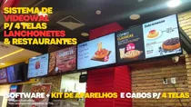 Vídeowall P/ Menu De Lanchonetes Restaurantes - Profissional