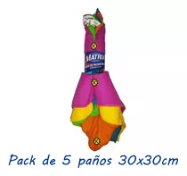 Pañitos Para Cocina Microfibra 30x30 Pack De 5 Matrix