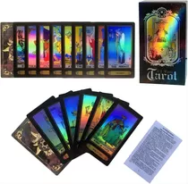 Cartas De Tarot Holográficas Brillantes Profecía Adivinación