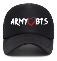 Gorra Negra Trucker - Bts - Unisex - Musica Moda - K-pop 