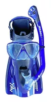 Set Cressi Snorkeling Mex Visor, Snorkel, Aleta Varios Color