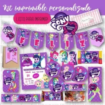 Kit Imprimible Ecuestria Girls Mod.3 Personalizado Candy Bar