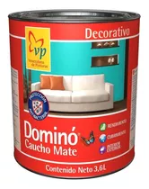 Pintura Caucho Mate Domino Plastico Galon Gris Concreto Vp