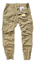 Pantalones Cargo Jogger  De Gabardina 