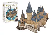 Puzzle 3d De Papel De Harry Potter Great Hall Con Paisaje Ur