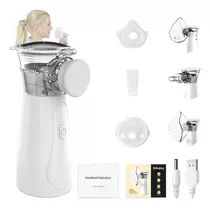 Nebulizador Ultrasonico Portatil Inhalador Para Asma Adulto Color Blanco