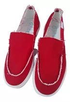 Zapatos Unisex Talla 36 Casual Marca Obtaom Color Rojo 