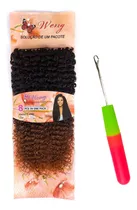 Aplique Cabelo Cacheado Org Weng Crochet Entrelace + Agulha