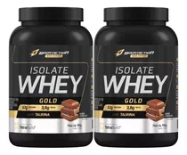 2x Whey Isolado Isolate Gold 900g Bodyaction Sabor Chocolate