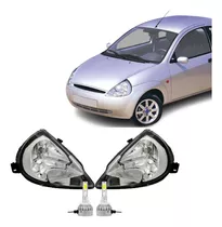 Par Optica Ford Ka 2004 2005 2006 Giro Cristal + Cree Led